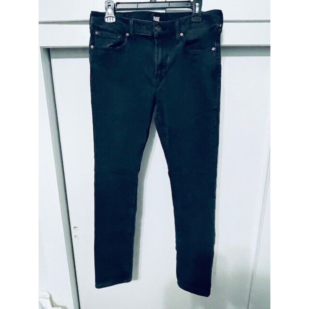 Paige Jeans Mens Size 32x30 Stretch Lennox Slim Black
